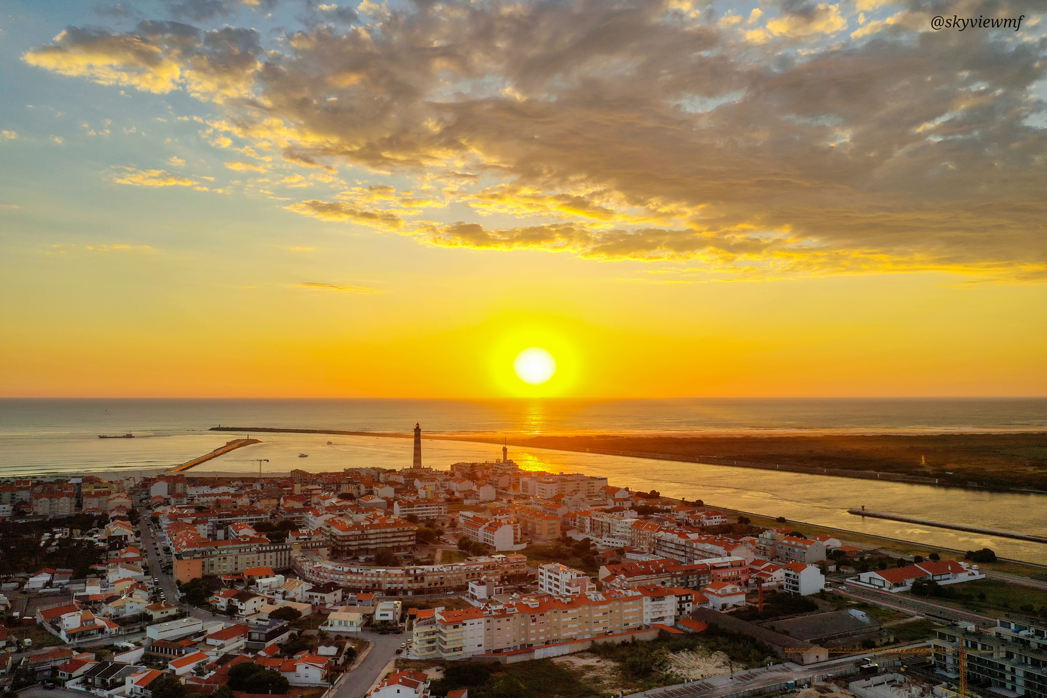 praia da barra, ilhavo, aveiro, skyview